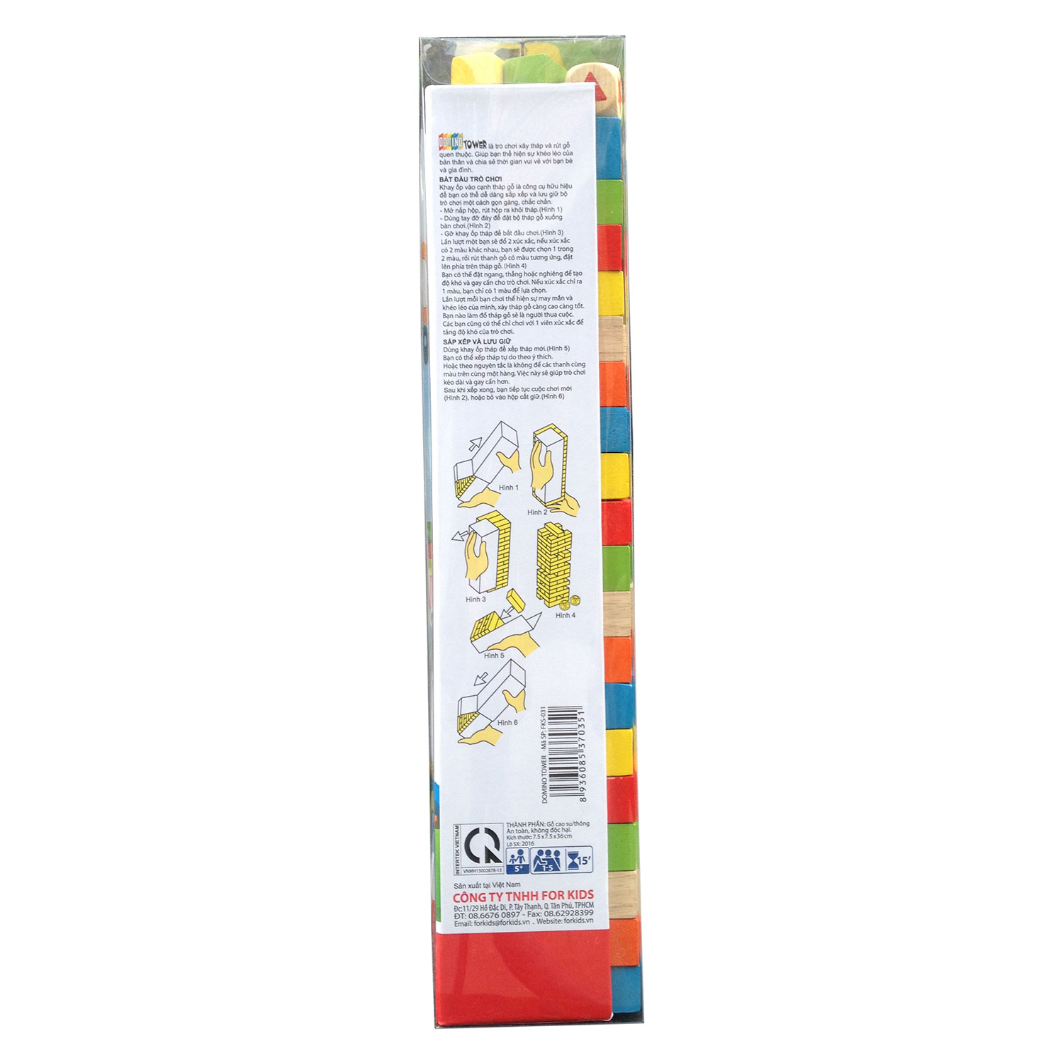 Domino gỗ 60 miếng
